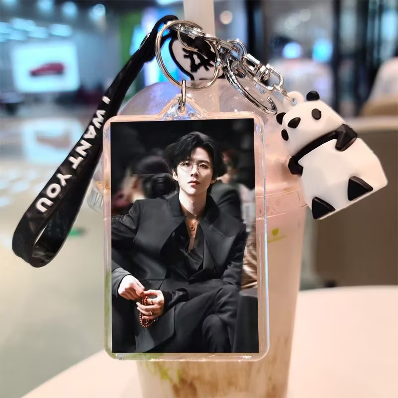 Anime Cosplay Photo - Liu Yuning Cosplay Keychain Photo Double