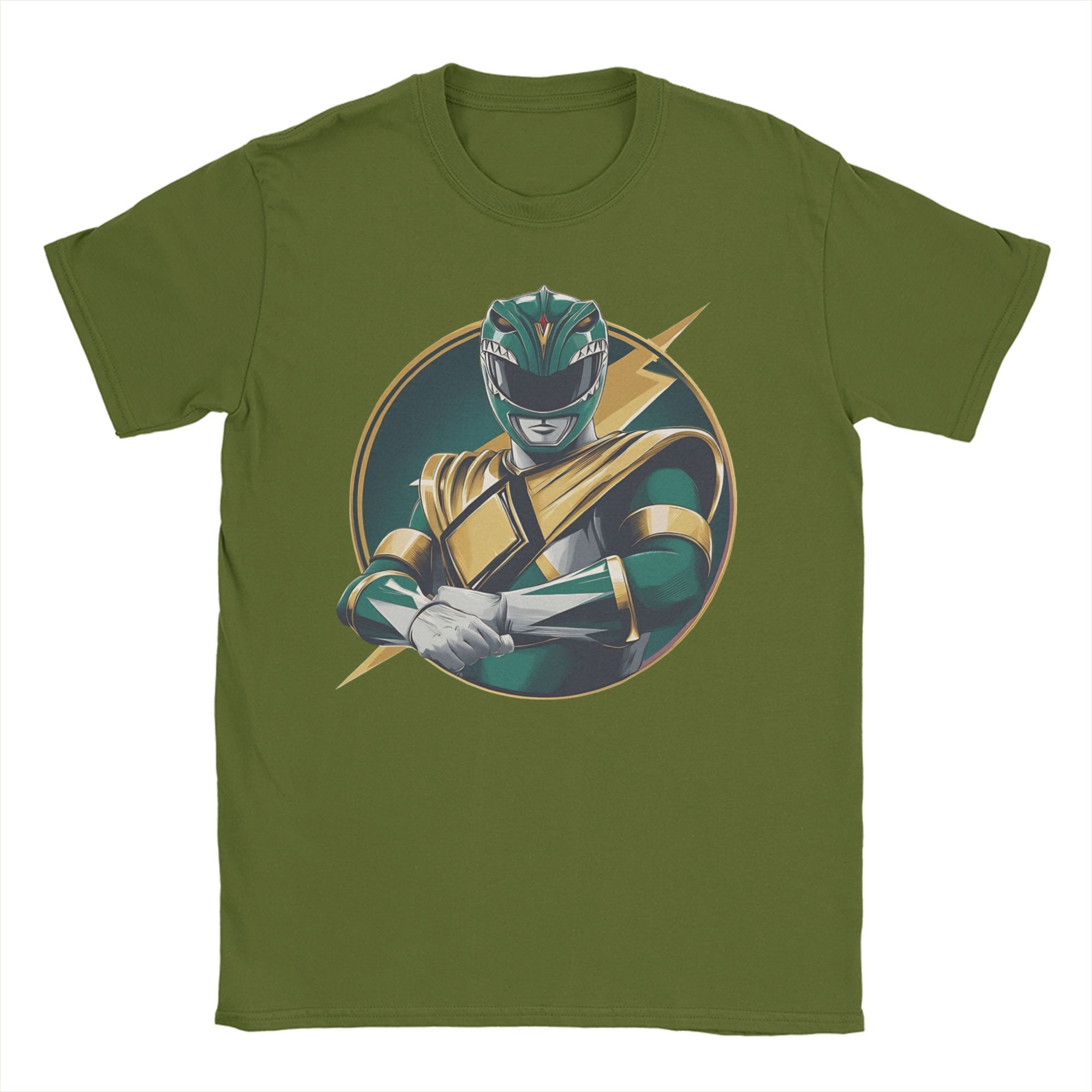 Green Power Rangers  T Shirt M - Anime Cosplay Ideas Male recension och pris