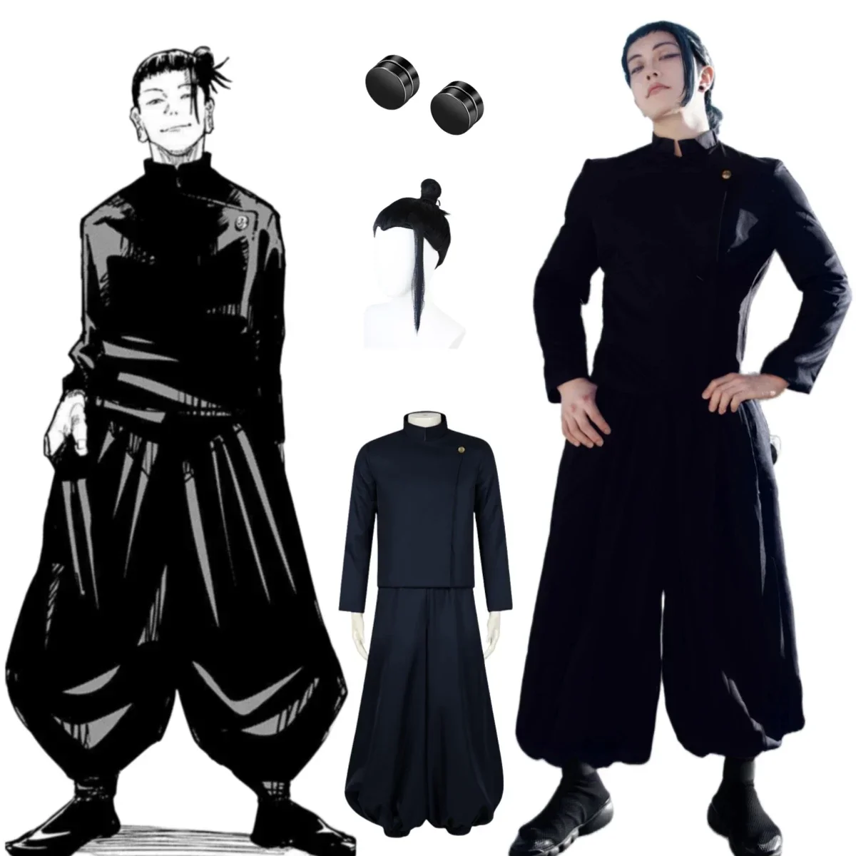 Jujutsu Kaisen Geto Suguru Cos - Jujutsu Kaisen Uniform recension och pris