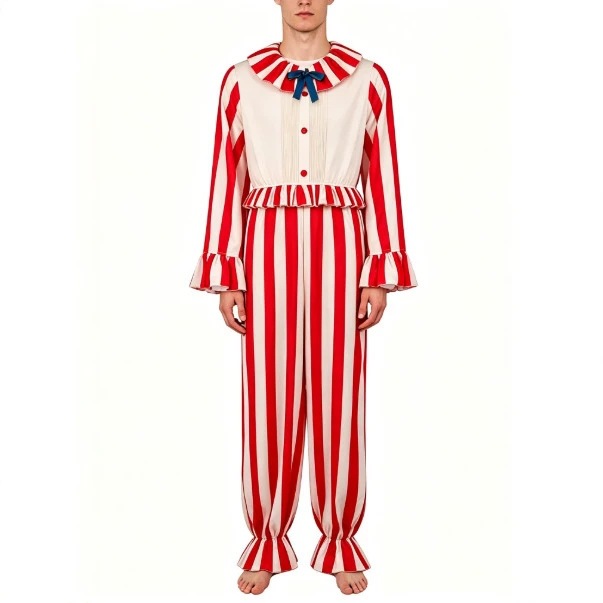 Halloween Scary Corn Clown Cos - Anime Cosplay Bodysuit recension och pris
