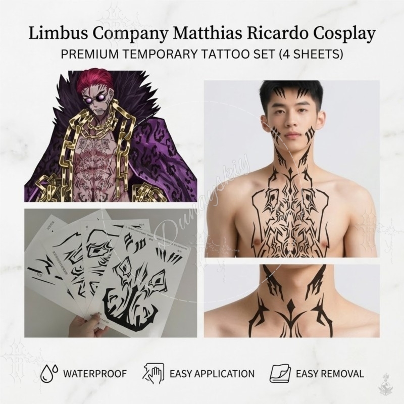 Matthias Ricardo Black tribal  - Anime Cosplay Face recension och pris