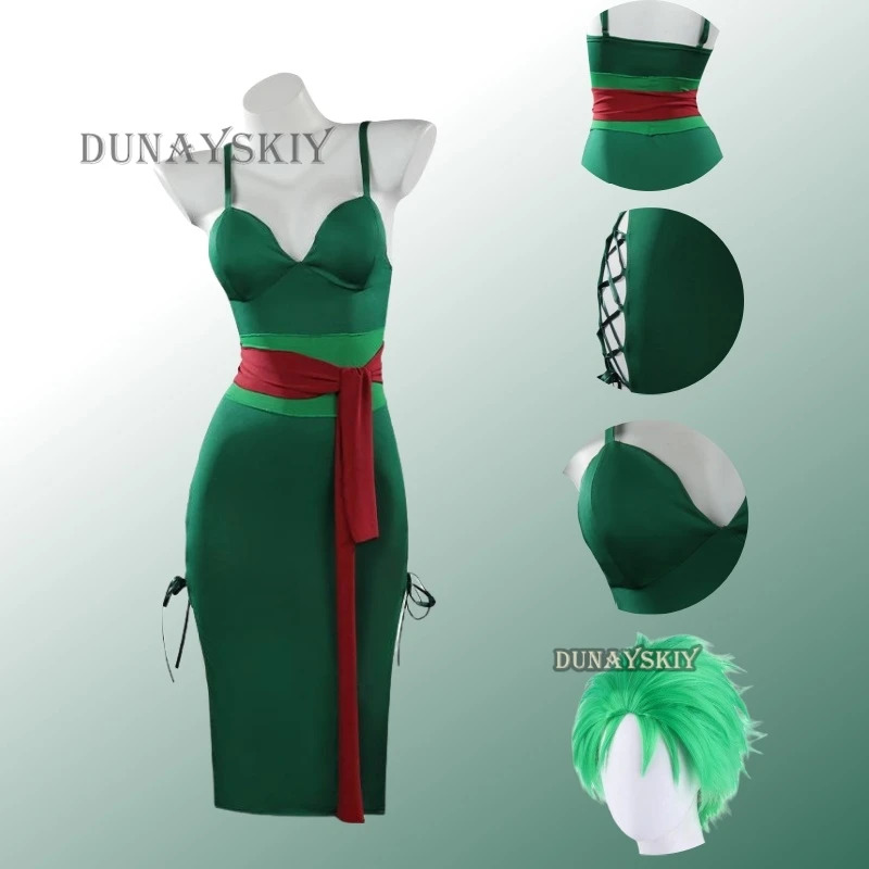 Anime Roronoa Zoro Cosplay Cos - Anime Zoro Cosplay Female recension och pris