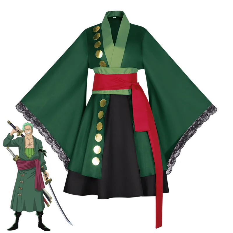 Anime Roronoa Zoro Cosplay Cos - Anime Zoro Cosplay Female recension och pris