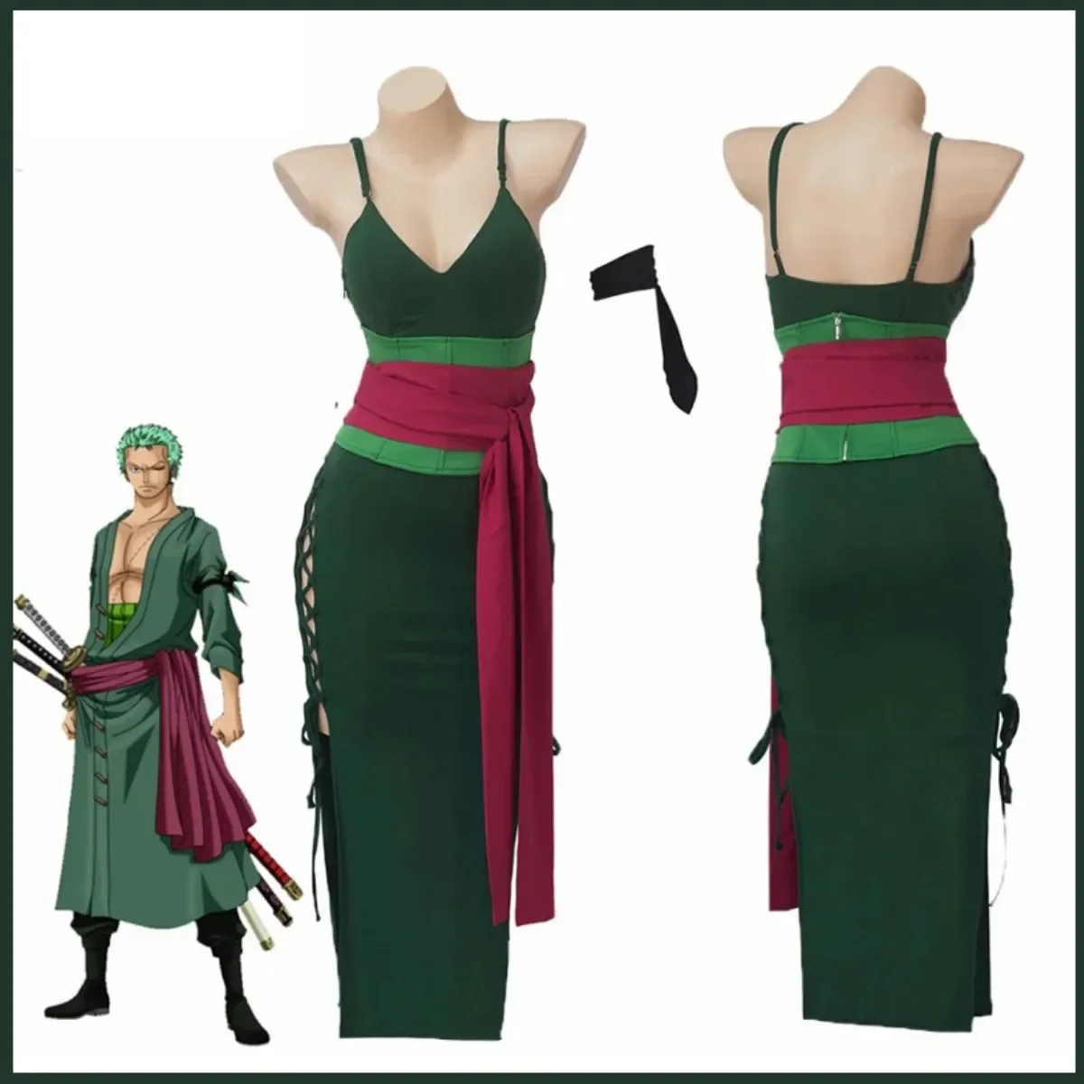 Anime Roronoa Zoro Cosplay Cos - Anime Zoro Cosplay Female recension och pris