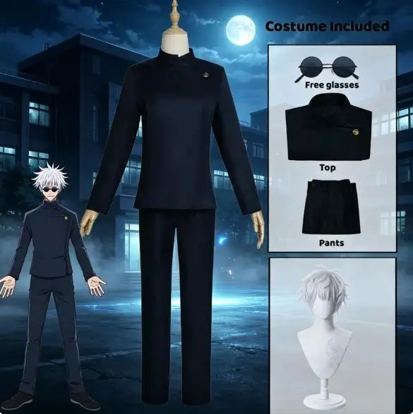 Anime gojo satoru cosplay unif - Jujutsu Kaisen Uniform recension och pris