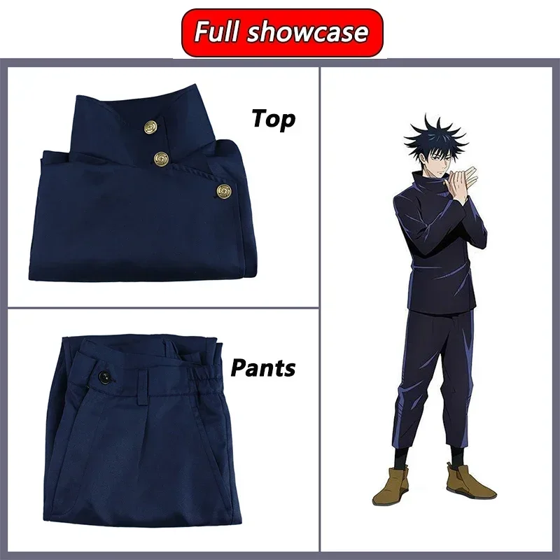 Fushiguro Megumi Cosplay Costu - Jujutsu Kaisen Uniform recension och pris