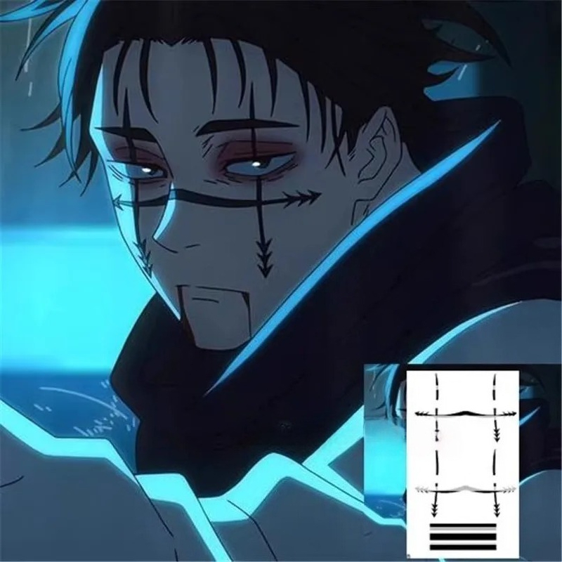 Choso Tattoo Sticker Anime Juj - Jujutsu Kaisen Uniform recension och pris