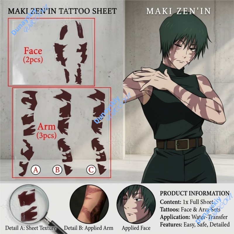 Anime Jujutsu Kaisen Zenin Mak - Anime Cosplay Jujutsu recension och pris